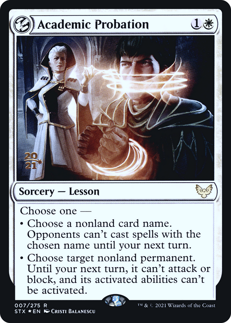 Academic Probation (PRE-07S) - Strixhaven: School of Mages Promos: (lesson) (Prerelease) Foil
