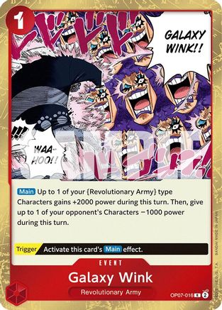 (OP07-016) Galaxy Wink - 500 Years in the Future Foil