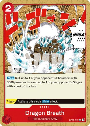 (OP07-017) Dragon Breath - 500 Years in the Future Normal