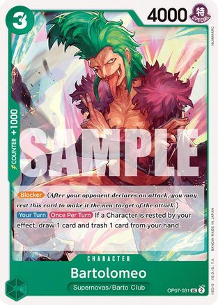 (OP07-031) Bartolomeo - 500 Years in the Future Normal