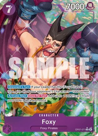 (OP07-071) Foxy (071) (Parallel) - 500 Years in the Future Foil
