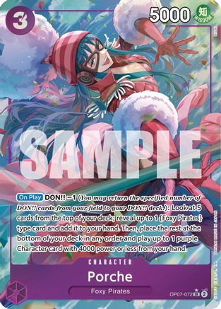 (OP07-072) Porche (Parallel) - 500 Years in the Future Foil