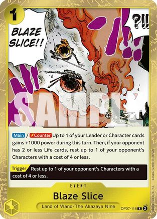 (OP07-116) Blaze Slice - 500 Years in the Future Foil