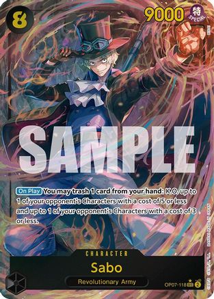 (OP07-118) Sabo (Parallel) - 500 Years in the Future Foil