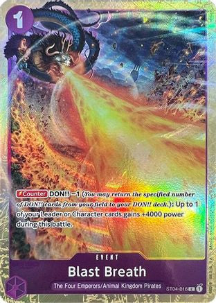 (ST04-016) Blast Breath (Premium Card Collection -Best Selection Vol. 1-) - One Piece Promotion Cards Foil