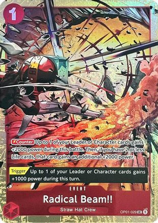 (OP01-029) Radical Beam!! (Premium Card Collection -Best Selection Vol. 1-) - One Piece Promotion Cards Foil