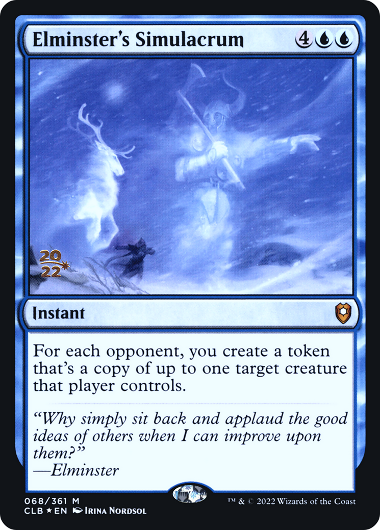 Elminster's Simulacrum (PRE-68S) - Battle for Baldur's Gate Promos Foil
