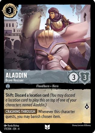 (171/204) Aladdin - Brave Rescuer - Ursula's Return Cold Foil