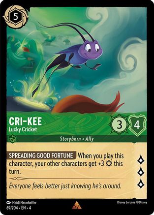 (069/204) Cri-Kee - Lucky Cricket - Ursula's Return Cold Foil