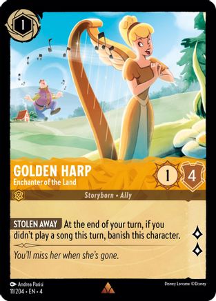 (011/204) Golden Harp - Enchanter of the Land - Ursula's Return Cold Foil