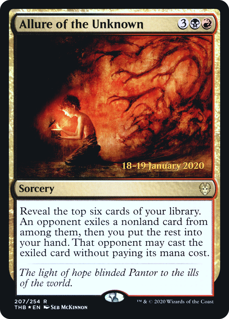 Allure of the Unknown (PRE-207S) - Theros Beyond Death Promos (Prerelease) Foil