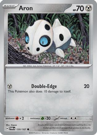 Aron (120/167) - SV06 Twilight Masquerade Reverse Holofoil - Common
