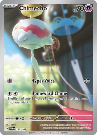 Chimecho (179/167) - SV06 Twilight Masquerade Holofoil - Illustration Rare