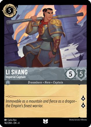 (182/204) Li Shang - Imperial Captain - Ursula's Return Cold Foil