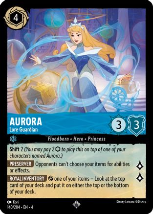 (140/204) Aurora - Lore Guardian - Ursula's Return Cold Foil