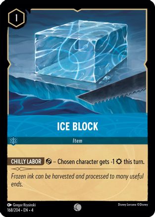 (168/204) Ice Block - Ursula's Return Cold Foil