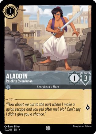 (172/204) Aladdin - Resolute Swordsman - Ursula's Return Normal