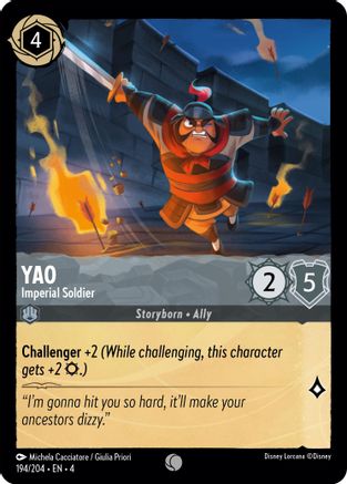 (194/204) Yao - Imperial Soldier - Ursula's Return Cold Foil