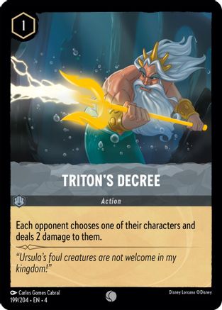 (199/204) Triton's Decree - Ursula's Return Cold Foil