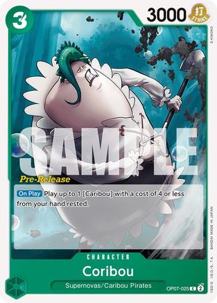 (OP07-025) Coribou - 500 Years in the Future Pre-Release Cards Normal