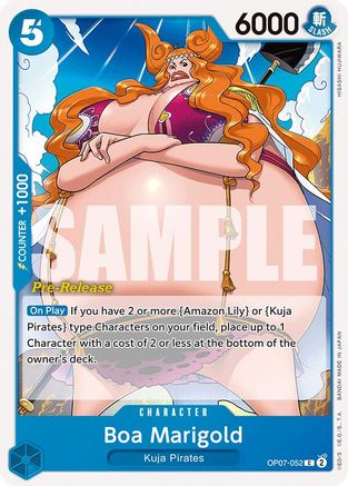 (OP07-052) Boa Marigold - 500 Years in the Future Pre-Release Cards Normal
