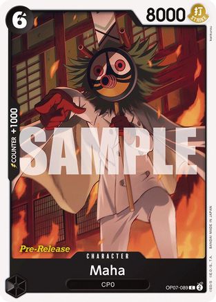 (OP07-089) Maha - 500 Years in the Future Pre-Release Cards Normal