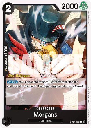 (OP07-090) Morgans - 500 Years in the Future Pre-Release Cards Normal