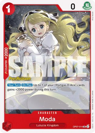 (OP07-014) Moda - 500 Years in the Future Pre-Release Cards Normal