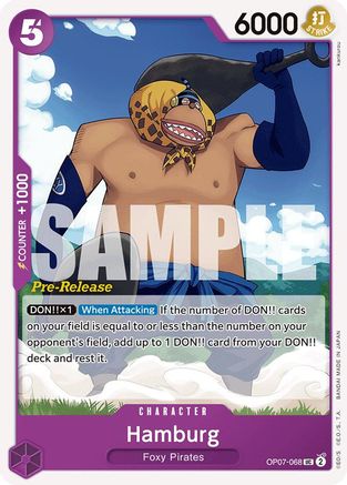 (OP07-068) Hamburg - 500 Years in the Future Pre-Release Cards Normal