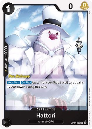 (OP07-088) Hattori - 500 Years in the Future Pre-Release Cards Normal