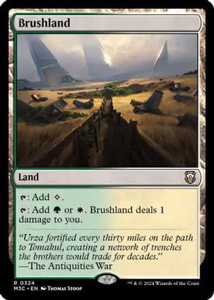 Brushland (Ripple Foil) (M3C-324) - Modern Horizons 3 Commander Foil