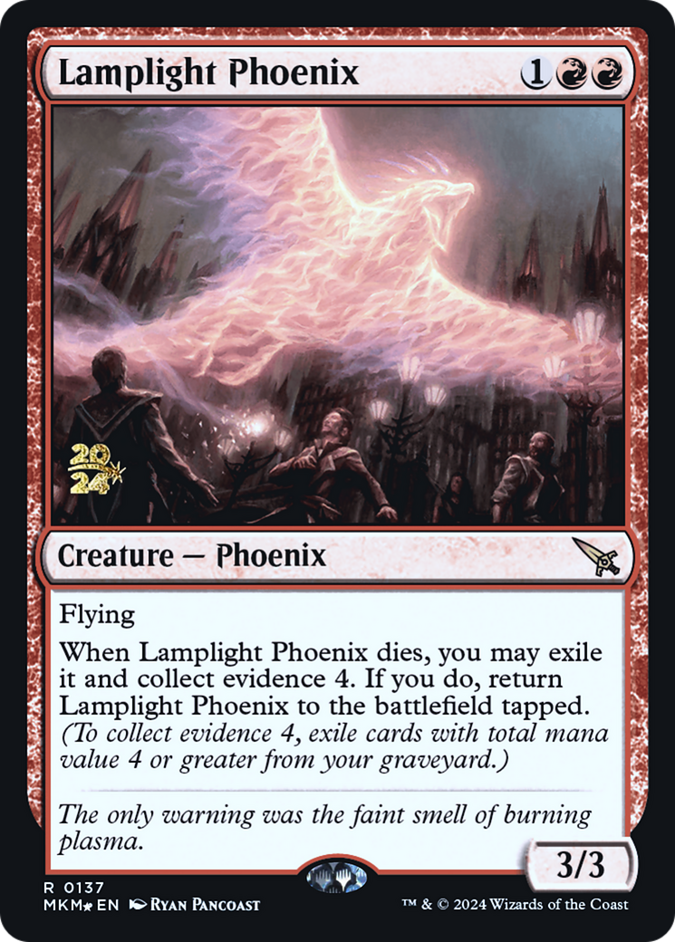 Lamplight Phoenix (PRE-137) - Murders at Karlov Manor Promos (Prerelease) Foil