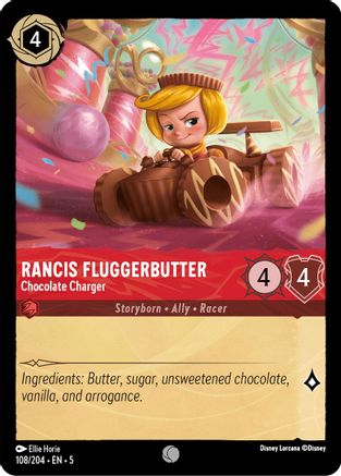 (108/204) Rancis Fluggerbutter - Chocolate Charger - Shimmering Skies Normal