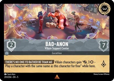 (203/204) Bad-Anon - Villain Support Center - Shimmering Skies Cold Foil