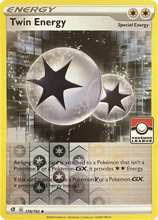 Twin Energy (174/192) - League & Championship Cards Reverse Holofoil - Uncommon