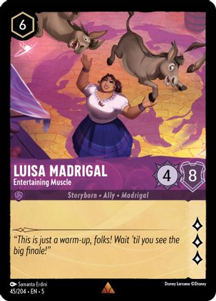 (045/204) Luisa Madrigal - Entertaining Muscle - Shimmering Skies Cold Foil