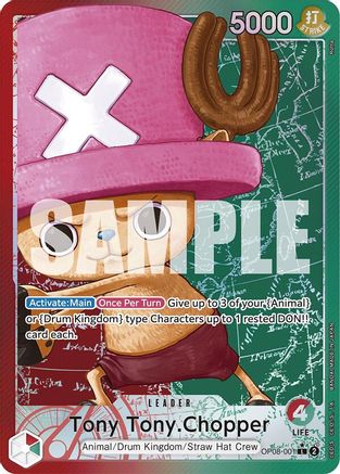 (OP08-001) Tony Tony.Chopper (001) (Parallel) - Two Legends Foil