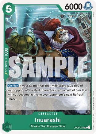 (OP08-022) Inuarashi - Two Legends Normal