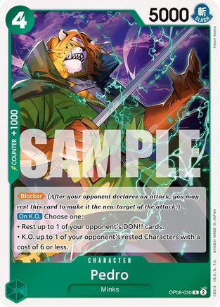 (OP08-030) Pedro - Two Legends Foil