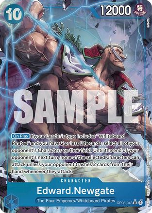 (OP08-043) Edward.Newgate (Parallel) - Two Legends Foil