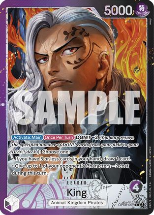 (OP08-057) King (057) (Parallel) - Two Legends Foil