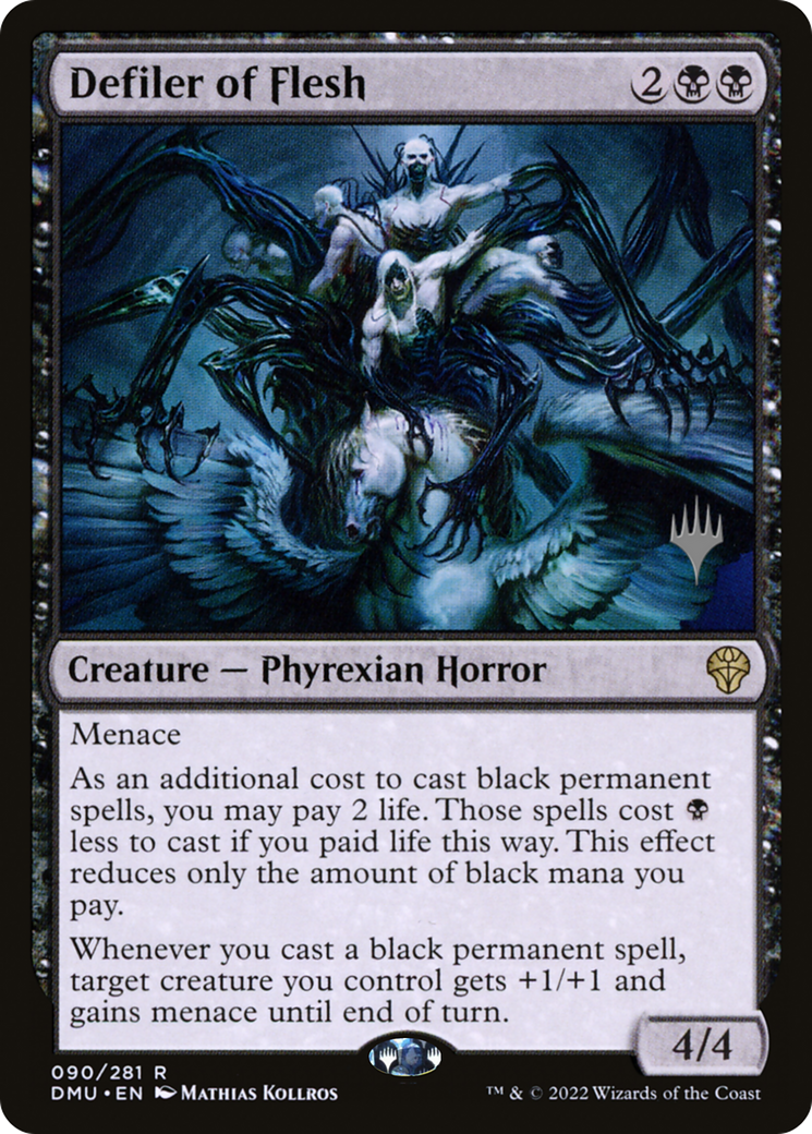 Defiler of Flesh (PPDMU-90P) - Dominaria United Promos (Promo Pack) Foil