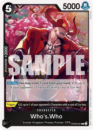 (OP08-091) Whos.Who - Two Legends Foil