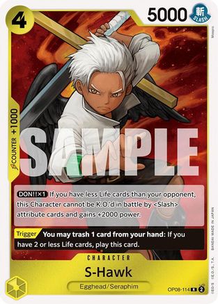 (OP08-114) S-Hawk - Two Legends Foil