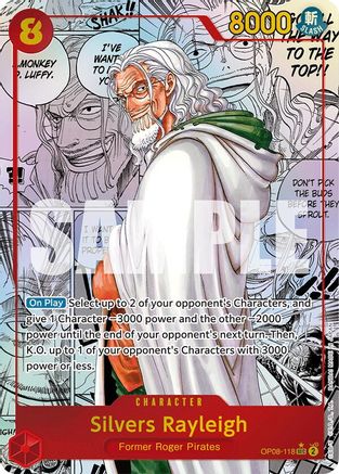 (OP08-118) Silvers Rayleigh (Parallel) (Manga) - Two Legends Foil