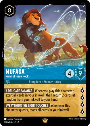 (150/204) Mufasa - Ruler of Pride Rock - Shimmering Skies Normal