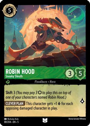(088/204) Robin Hood - Sneaky Sleuth - Shimmering Skies Cold Foil