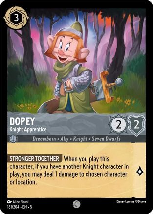 (181/204) Dopey - Knight Apprentice - Shimmering Skies Normal