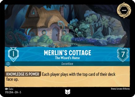 (170/204) Merlin's Cottage - The Wizard's Home - Shimmering Skies Cold Foil