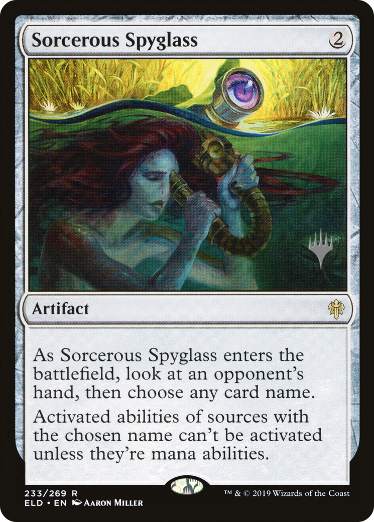 Sorcerous Spyglass (PPELD-233) - Throne of Eldraine Promos (Promo Pack)